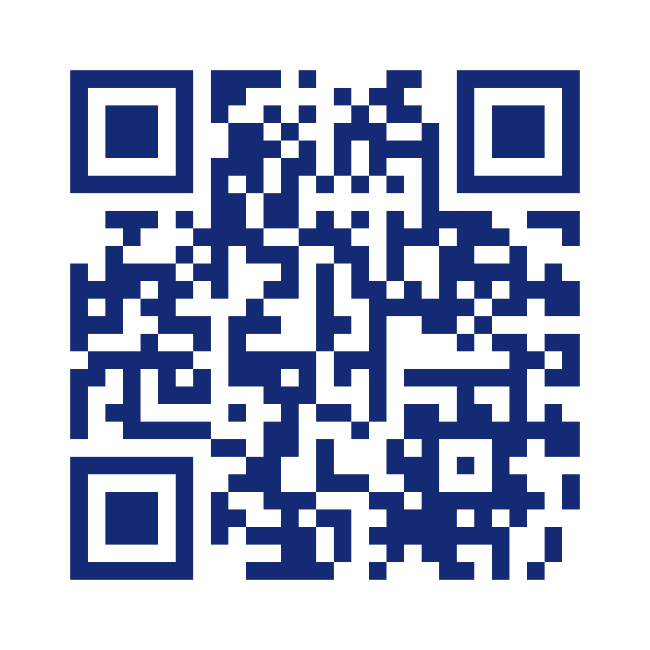 Plavi QR kod mrežne stranice projekta AERONAUT